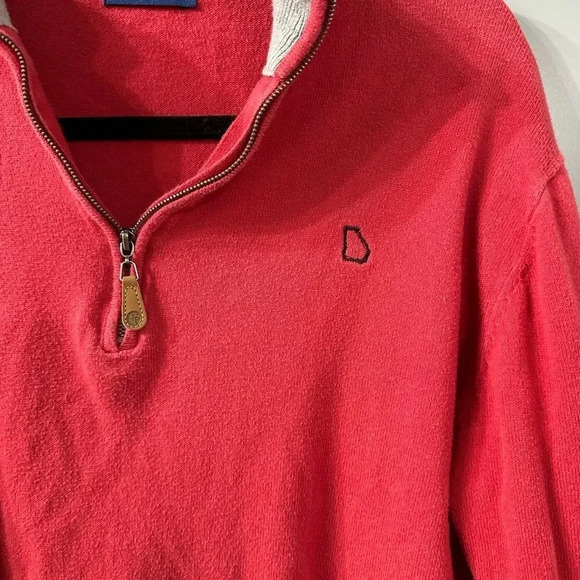 State Traditions Georgia Red Pullover Sweater Cotton Cashmere Size Small - Picture 2 of 5